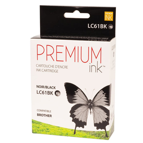 Brother LC-61 XL Compatible Black Premium Ink - High Yield