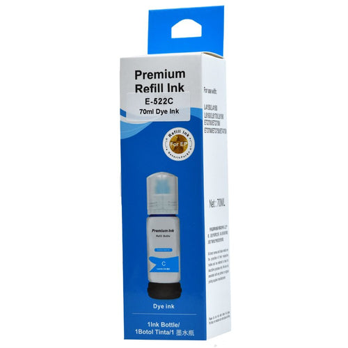 Epson 522 ( T522 ) Compatible Cyan Premium Ink