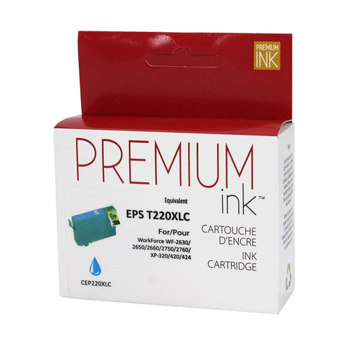 Epson 220 ( T220XL ) - Compatible Cyan Premium Ink