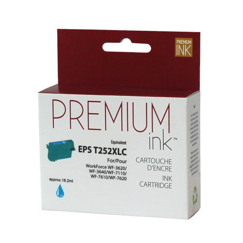 Epson 252 ( T252XL ) Compatible Cyan Ink Cartridge High Yield