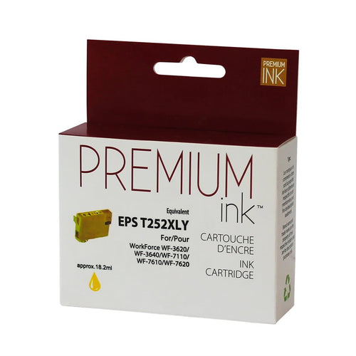 Epson 252  ( T252XL ) Compatible Yellow Cartridge High Yield