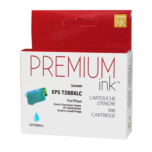 Epson 288 ( T288XL ) Compatible Cyan Premium Ink Cartridge - High Yield