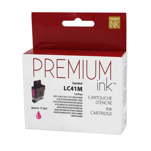 Brother LC-41 Compatible Magenta Premium Ink