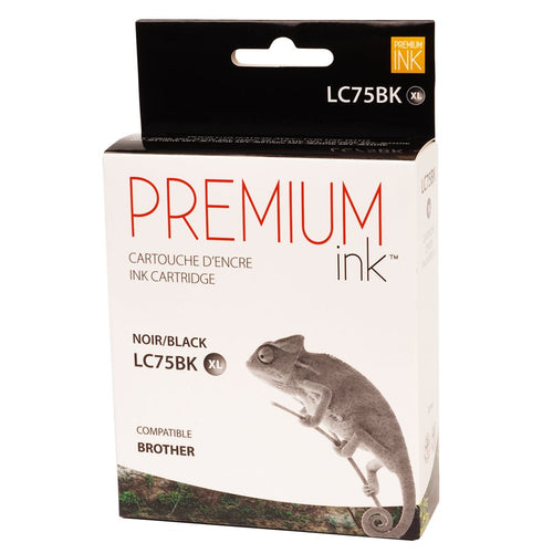 Brother LC-71 / LC-75 XL Compatible Black Premium Ink - High Yield