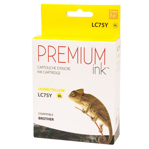 Brother LC-71 / LC-75 XL Compatible Yellow Premium Ink - High Yield
