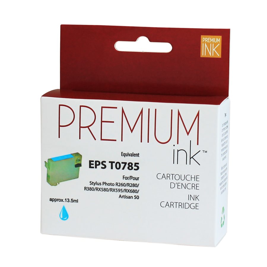 Epson 078 ( T078 ) Compatible Light Cyan Premium Ink