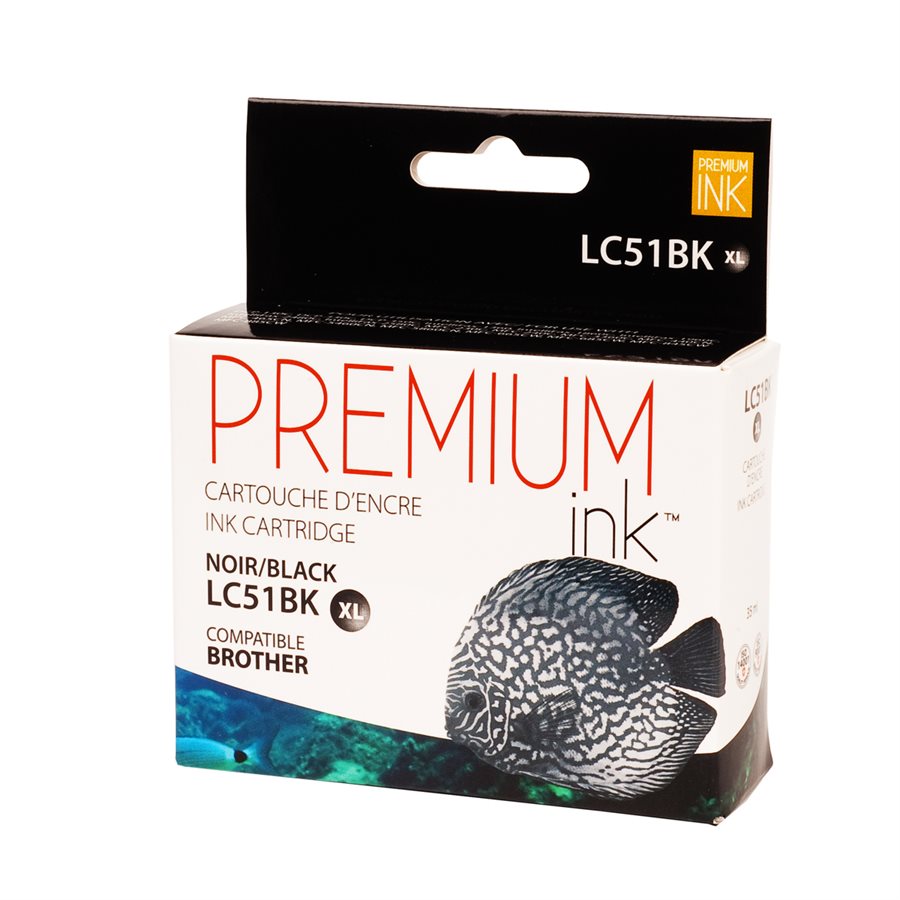 Brother LC-51 XL Compatible Black Premium Ink