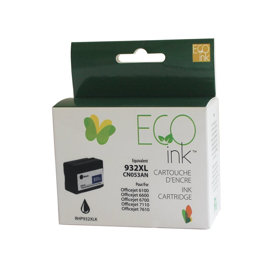 HP 932XL Remanufactured Black EcoInk - High Yield