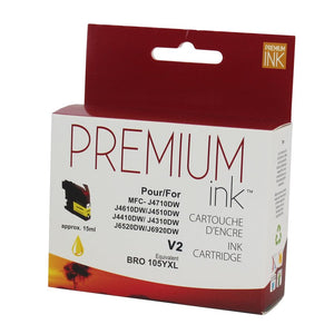 Brother LC-107 Black / LC-105 Colours Value Pack Compatible Premium Ink Cartridges - ( Black / Cyan / Magenta / Yellow )