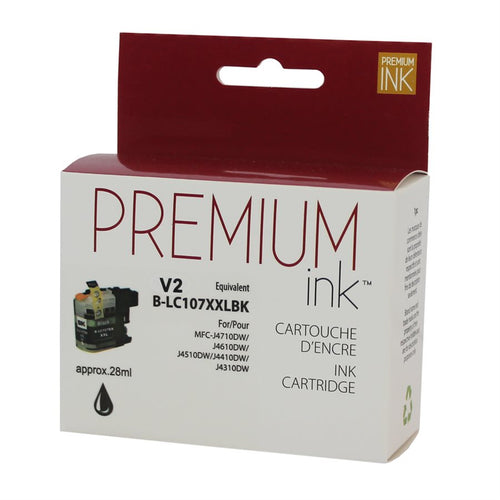 Brother LC-107 Black / LC-105 Colours Value Pack Compatible Premium Ink Cartridges - ( Black / Cyan / Magenta / Yellow )