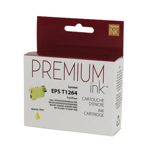 Epson 126 ( T126120 ) Compatible Yellow Premium Ink Cartridge
