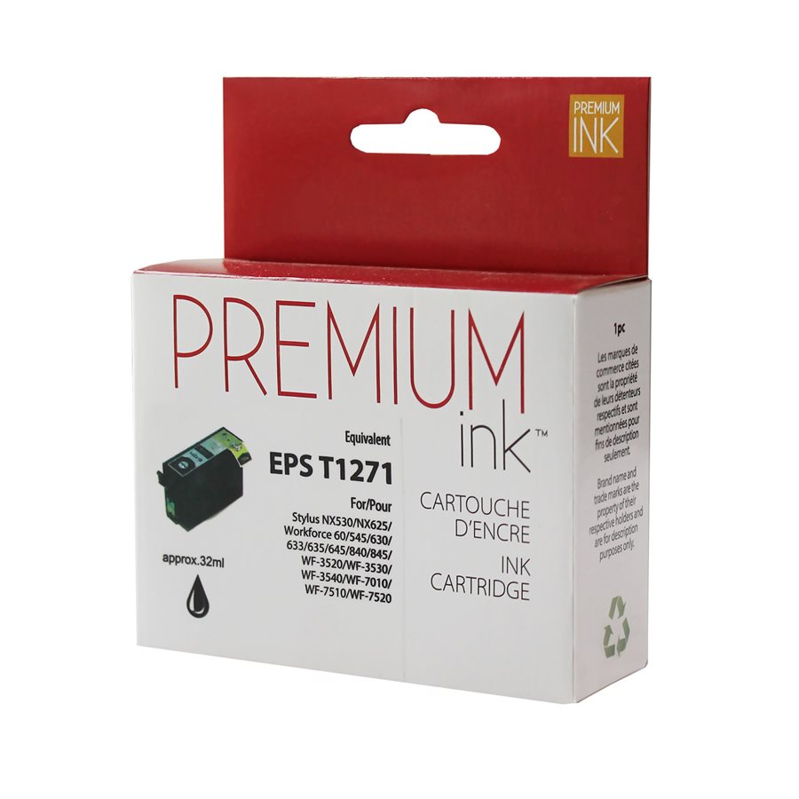 Epson 127 ( T127120 ) Compatible Black Premium Ink Cartridge